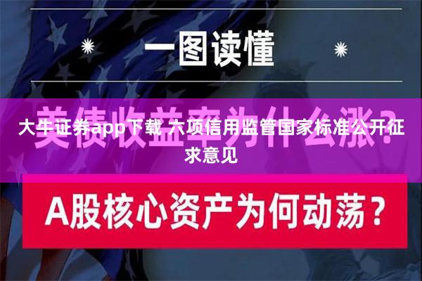 大牛证券app下载 六项信用监管国家标准公开征求意见