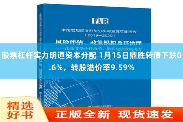 股票杠杆实力明道资本分配 1月15日鼎胜转债下跌0.6%，转股溢价率9.59%